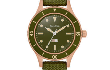 Orologio uomo automatico Bulova Mil-Ship Bronze 150esimo Anniversario Edizione Limitata 98A324 verde e rosè